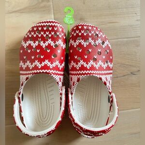 Crocs Classic Holiday Sweater Print W7/M5